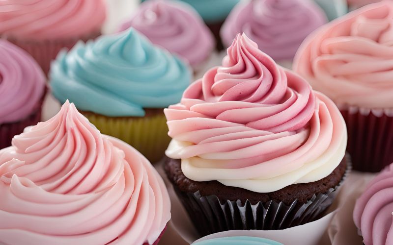 Kiểu Xoáy Cổ Điển Trên Cupcake